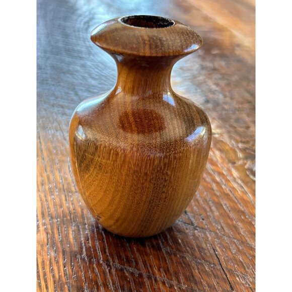 Vintage Petite Oregon Myrtlewood Bud Vase - Picture 3 of 9